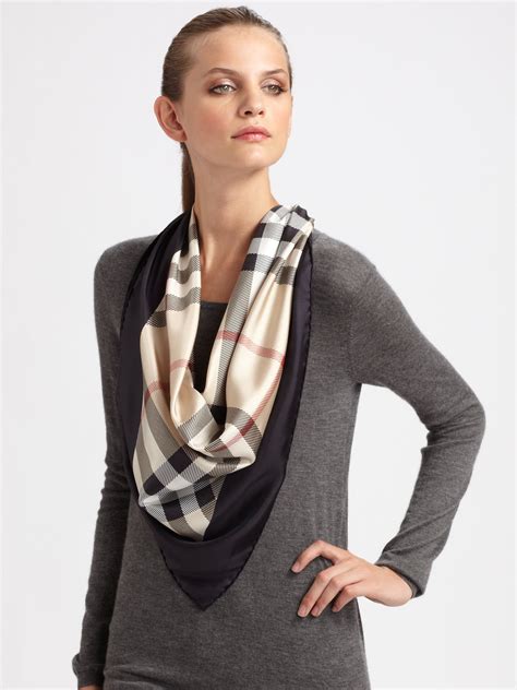 burberry silk square scarf.